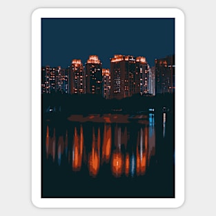 Dark City - Landscape Sticker